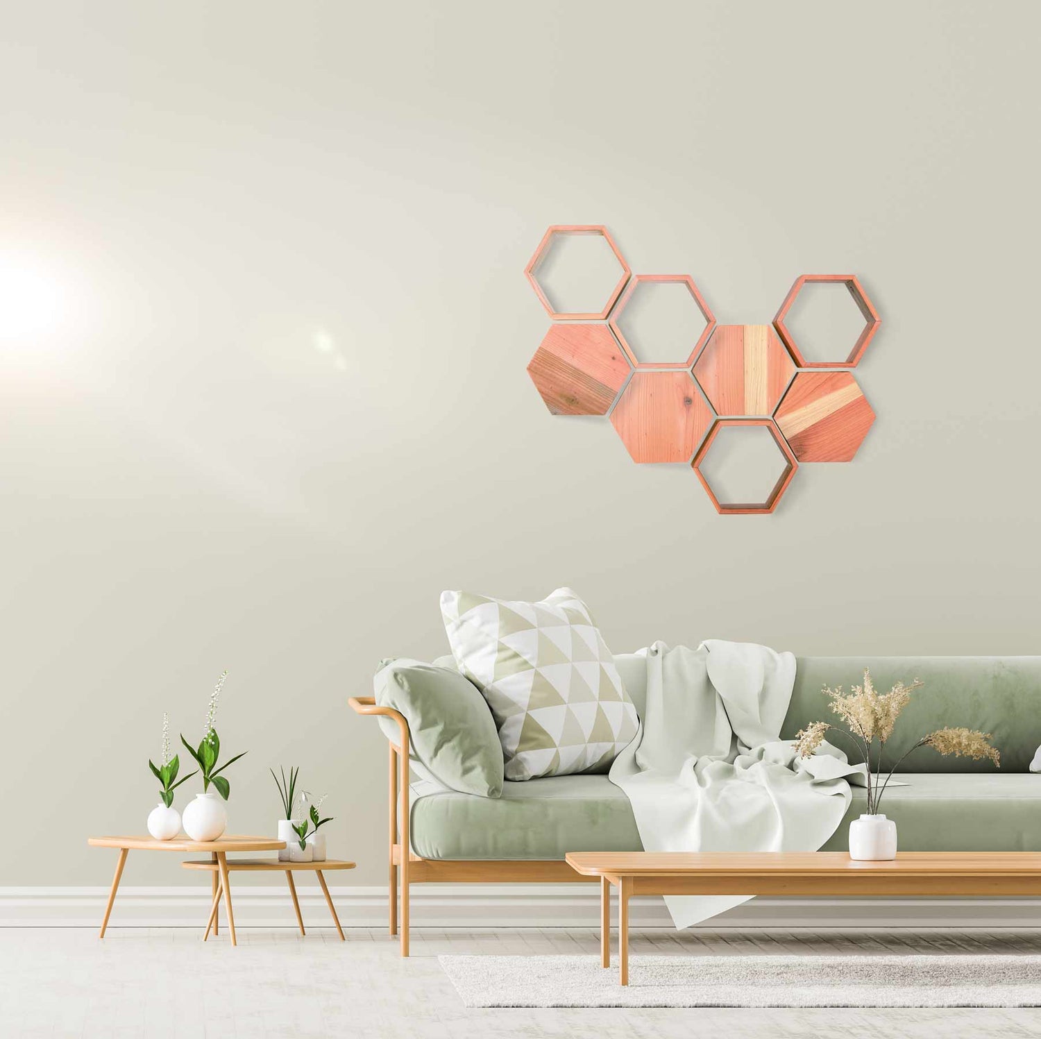 Hexagon Shelf Kit - WeekendWalls