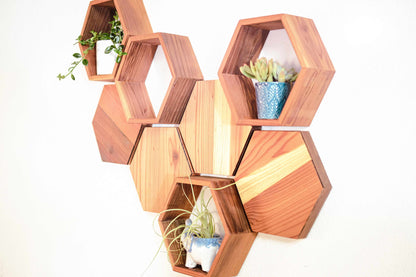 Hexagon Shelf Kit - WeekendWalls