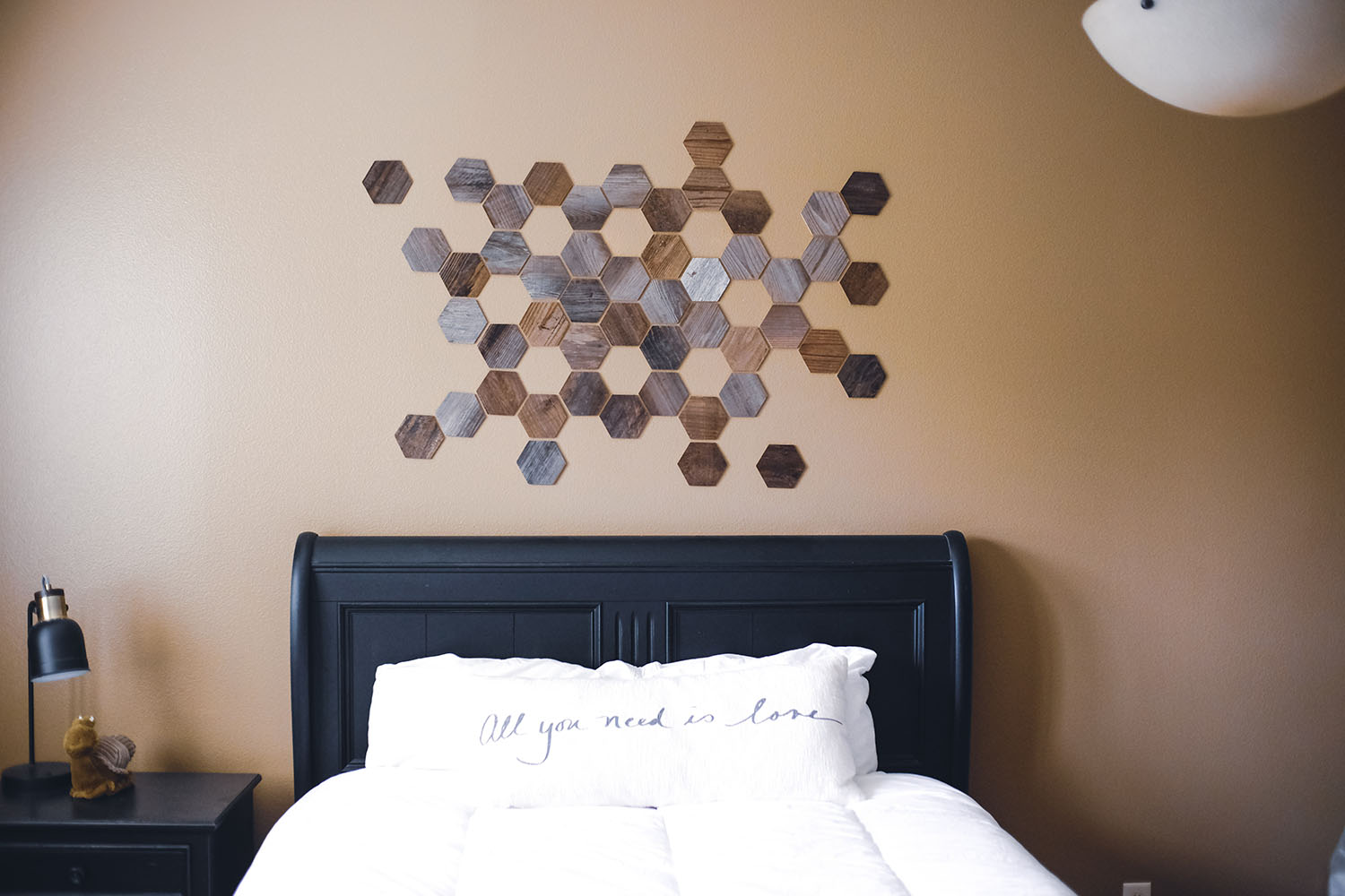 PEEL AND STICK HEXAGON WOOD TILES - WeekendWalls