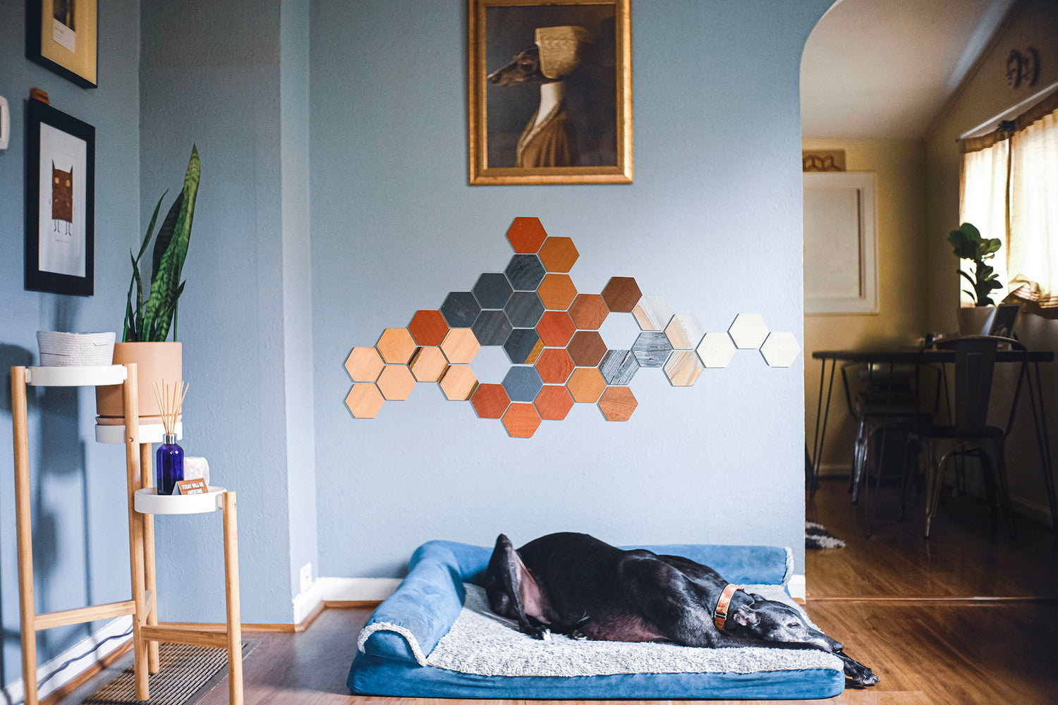 PEEL AND STICK HEXAGON WOOD TILES - WeekendWalls