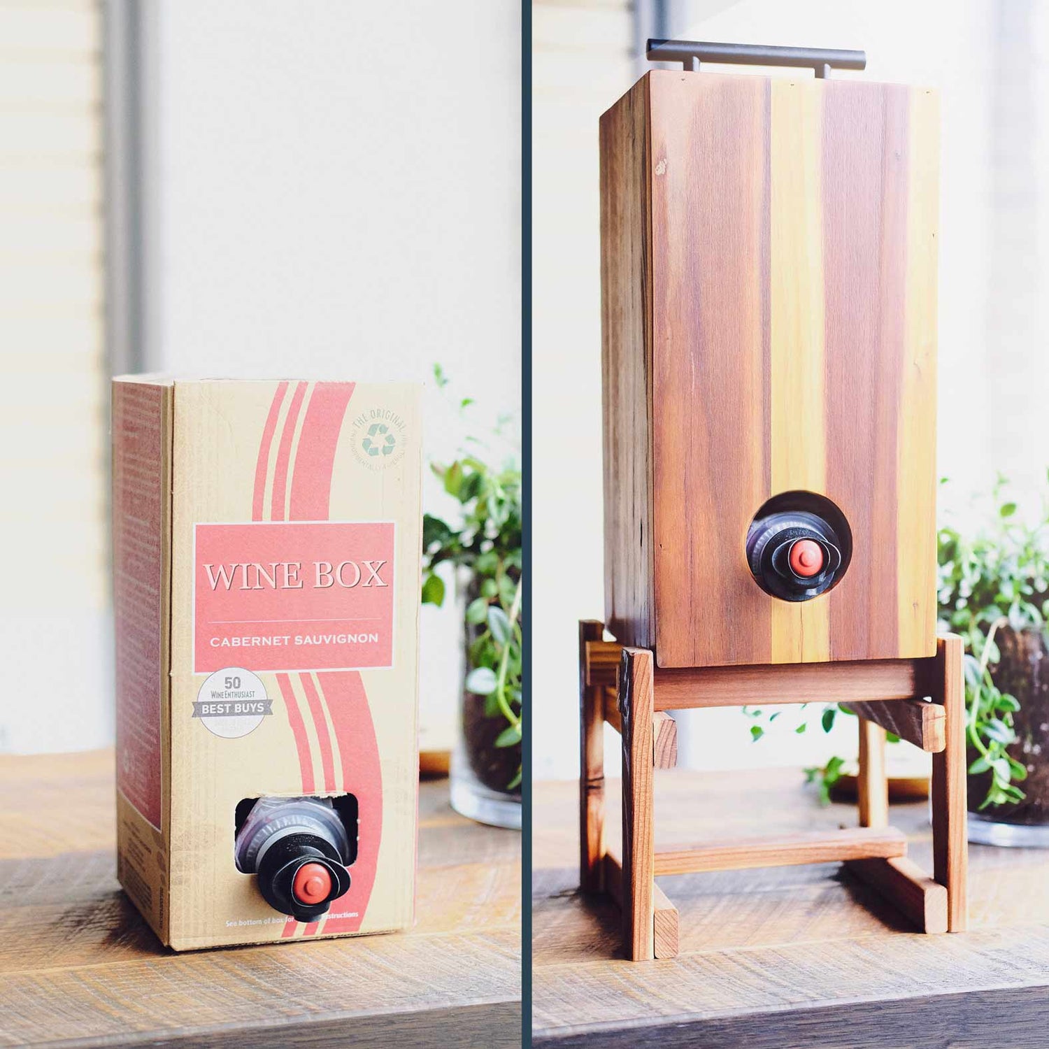 Weekend Walls wine dispenser with Bota Box boxed wine